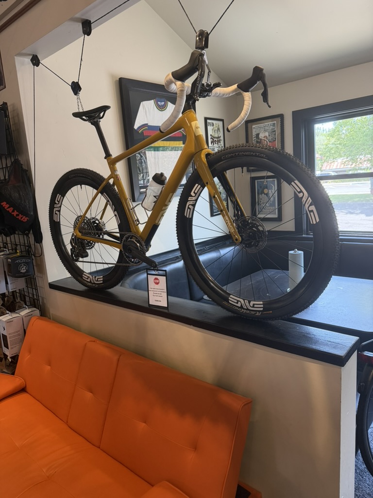 Gravel bike with ENVE wheels at Power House