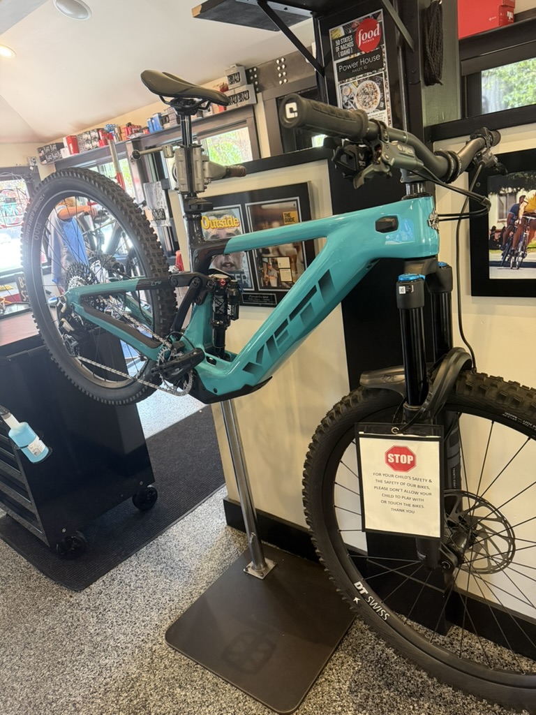 Yeti e-mountain bike at Power House